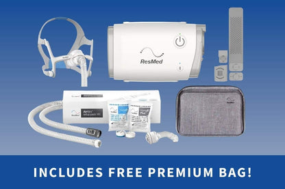 ResMed AirMini Automatic CPAP Bedside Starter Kit (Mask Included)
