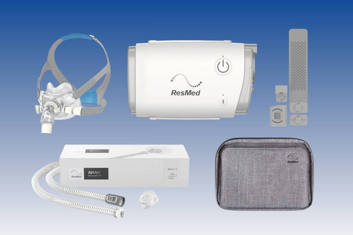 Resmed AirMini Automatic CPAP Bedside Starter Kit (AirFit F30 Mask Included)