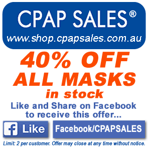 Facebook Promotion - Like and Share this offer on Facebook to receive a massive 40% off any mask in stock - limit 2 per customer,